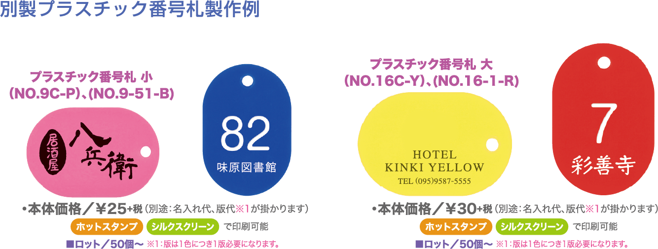 新作 人気 共栄プラスチック 番号札 小 50枚 NO.9C-Y