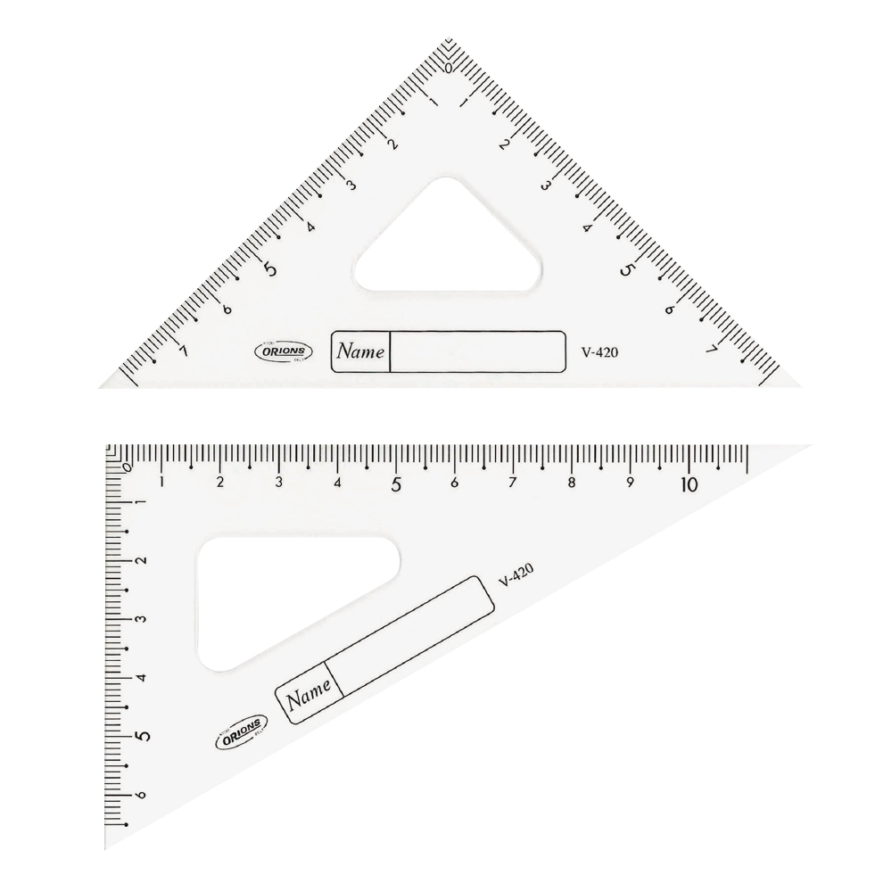 Gakunoアクリル三角定規12cm 共栄プラスチック
